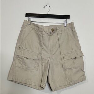 LL BEAN Men's Tan Cargo Shorts Casual Everday Structured Shorts